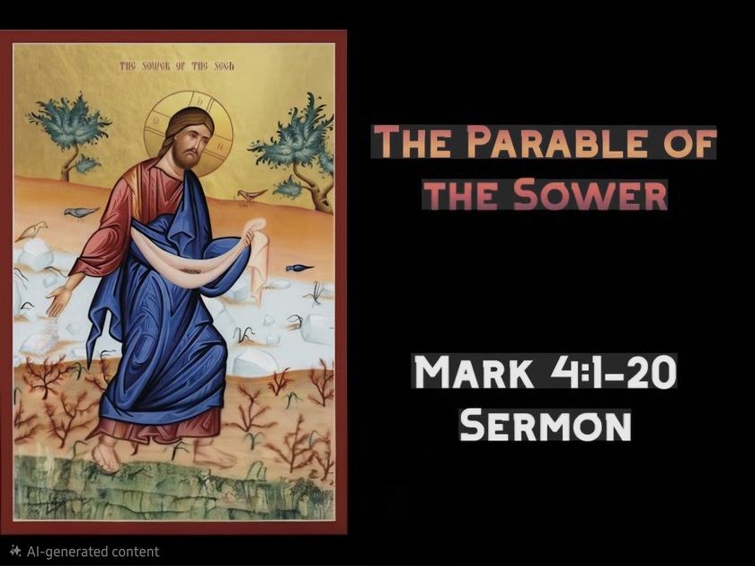 Sermon Parable of the Sower - Mark 4: 1-20 Theme: Our choice! - News ...