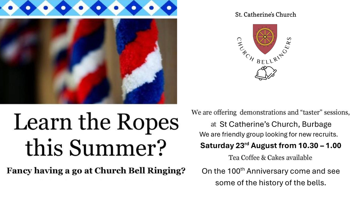 Bell ringing - want to learn the ropes? - News - Burbage: St Catherine ...