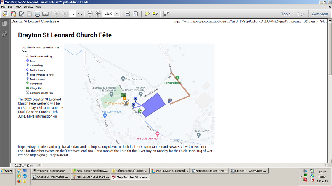 Drayton St Leonard Church Fête News St Mary & St Berin A Church