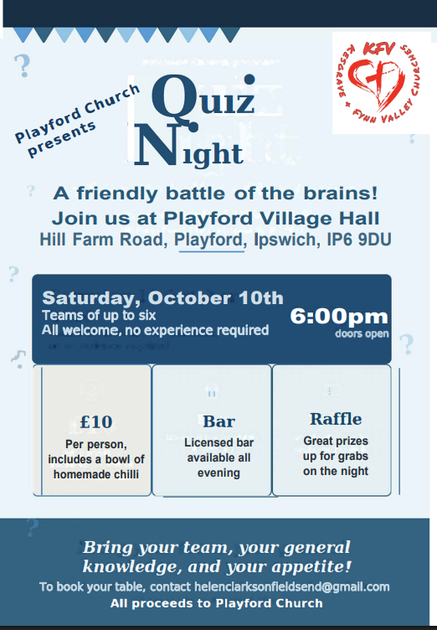 Quiz Night at St Mary’s Playford! - News - All Saints Church, Kesgrave ...