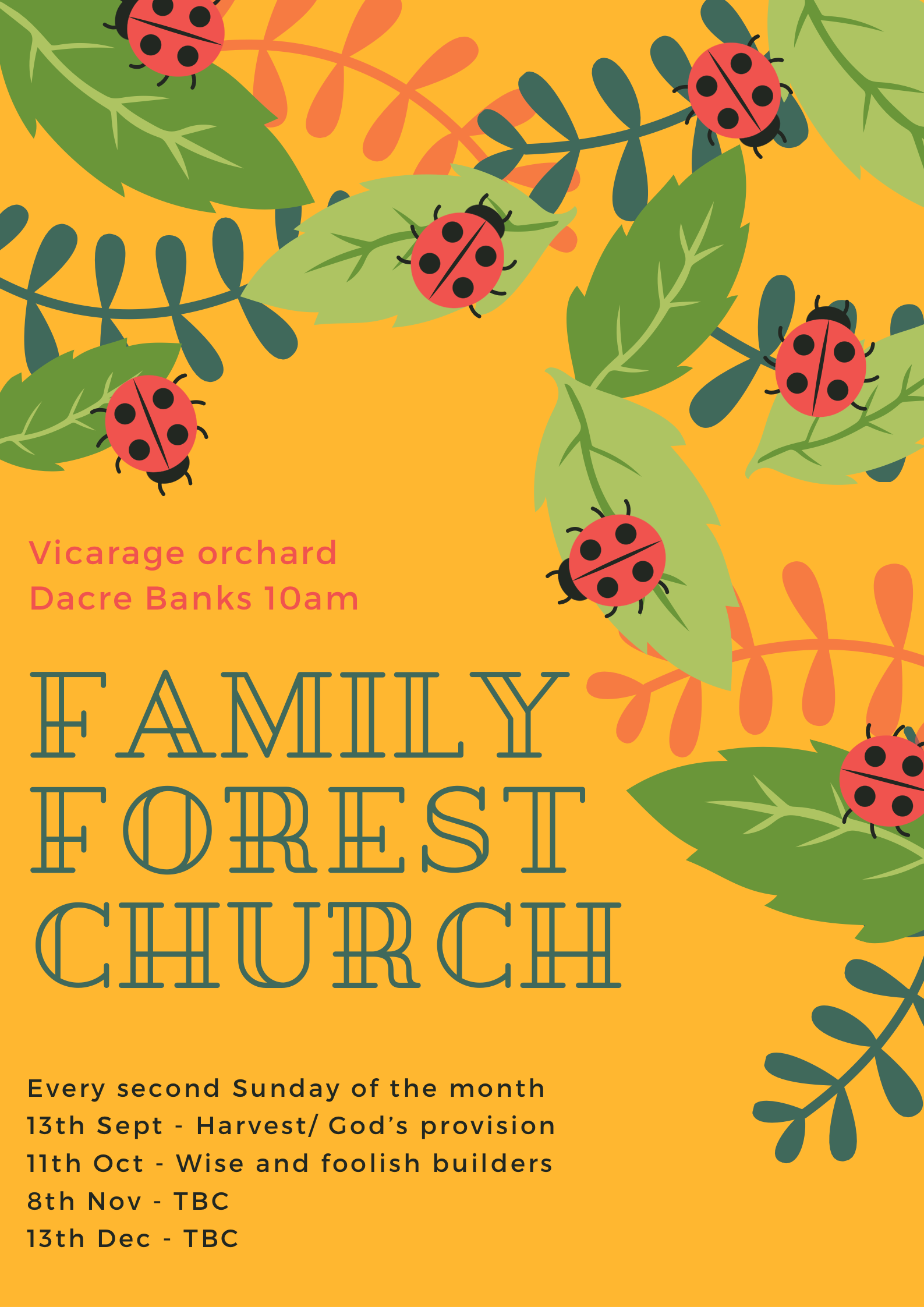 Family Forest Church at Holy Trinity, Dacre Banks