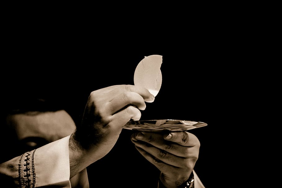 The Eucharist in Church & Online