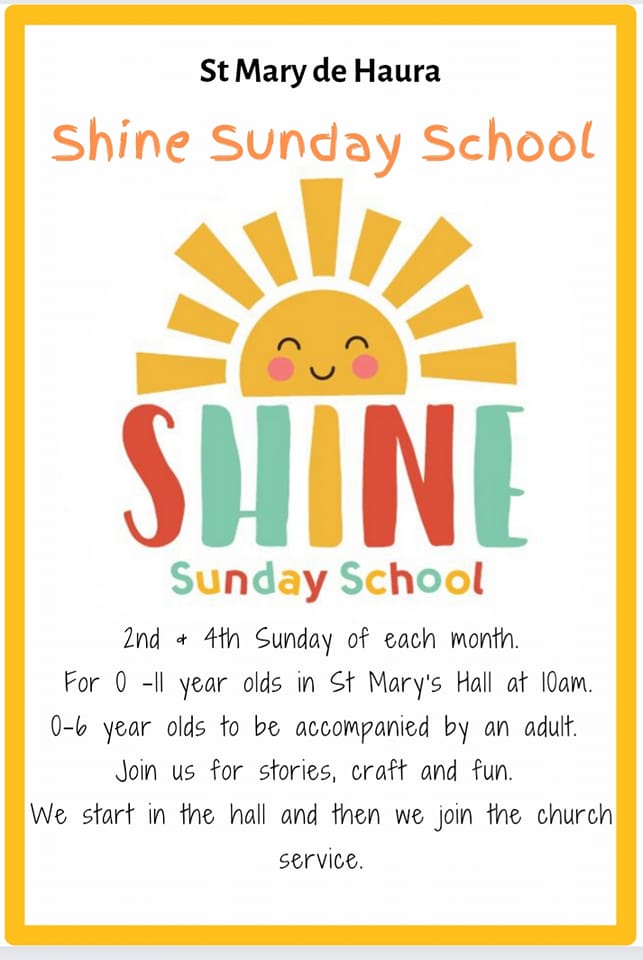 SHINE - a warm welcome to children & families from St Mary's Sunday School