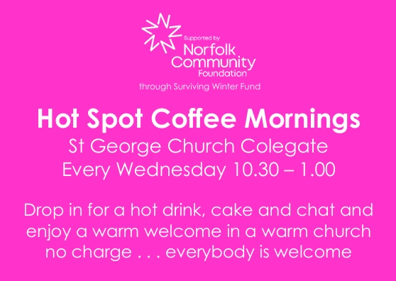 Community Hot Spot Coffee Wednesday Mornings 1030