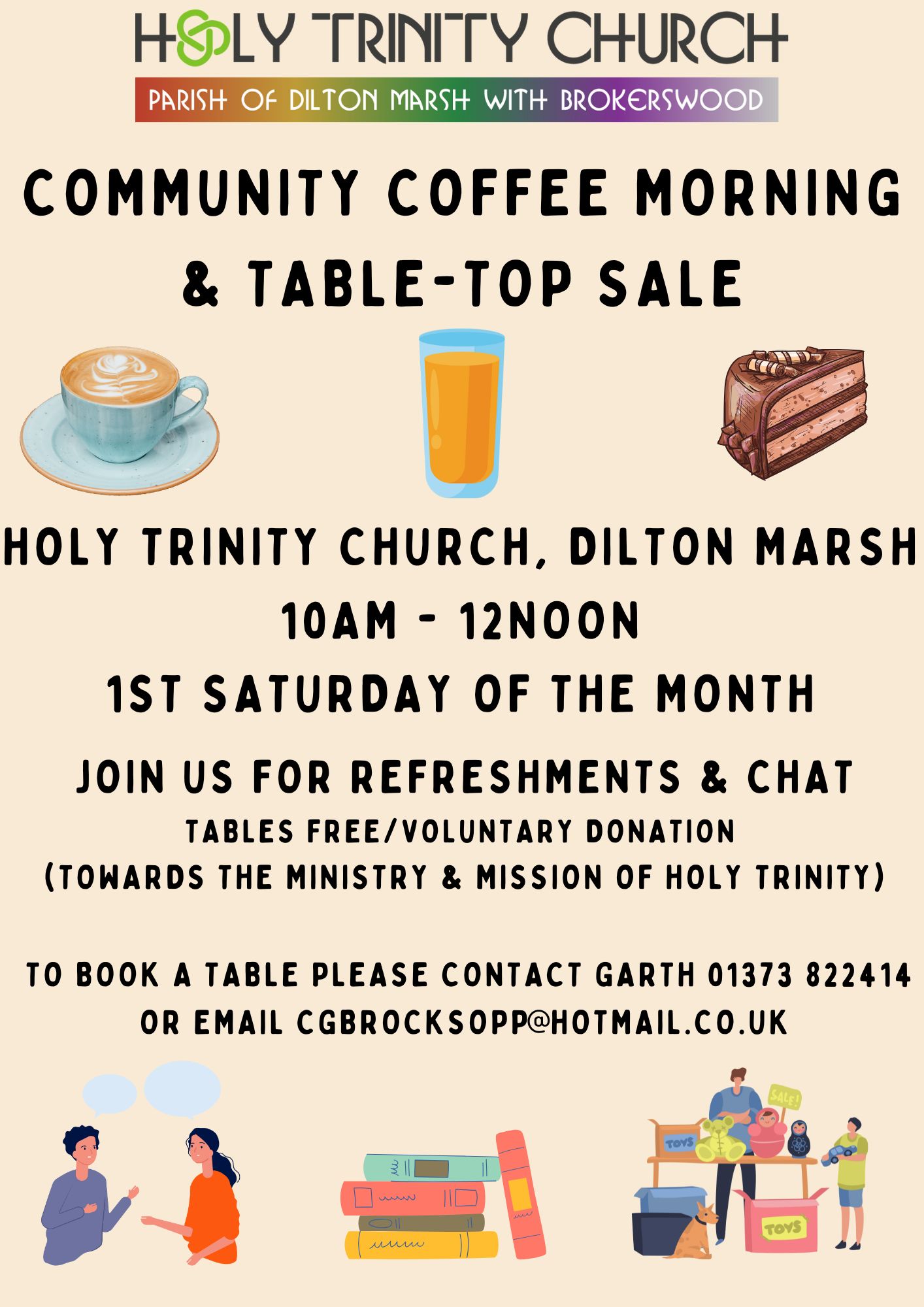 Monthly Community Coffee Morning & Table-Top Sale