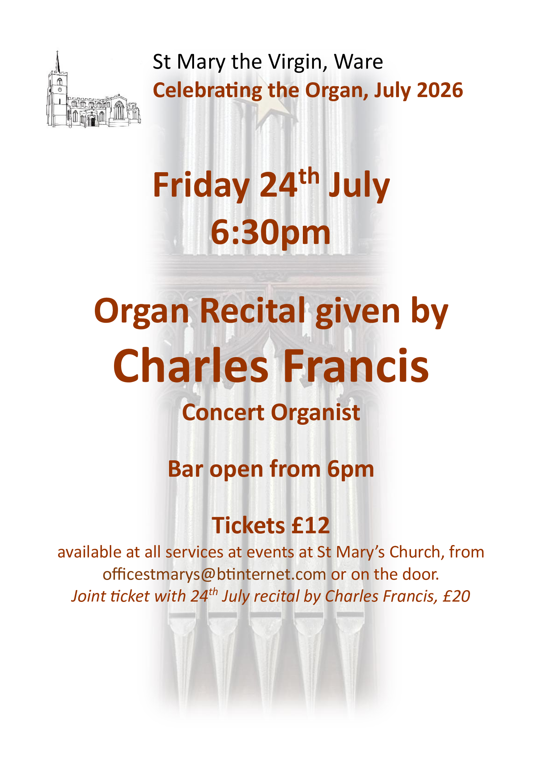 Organ Recital, Charles Francis
