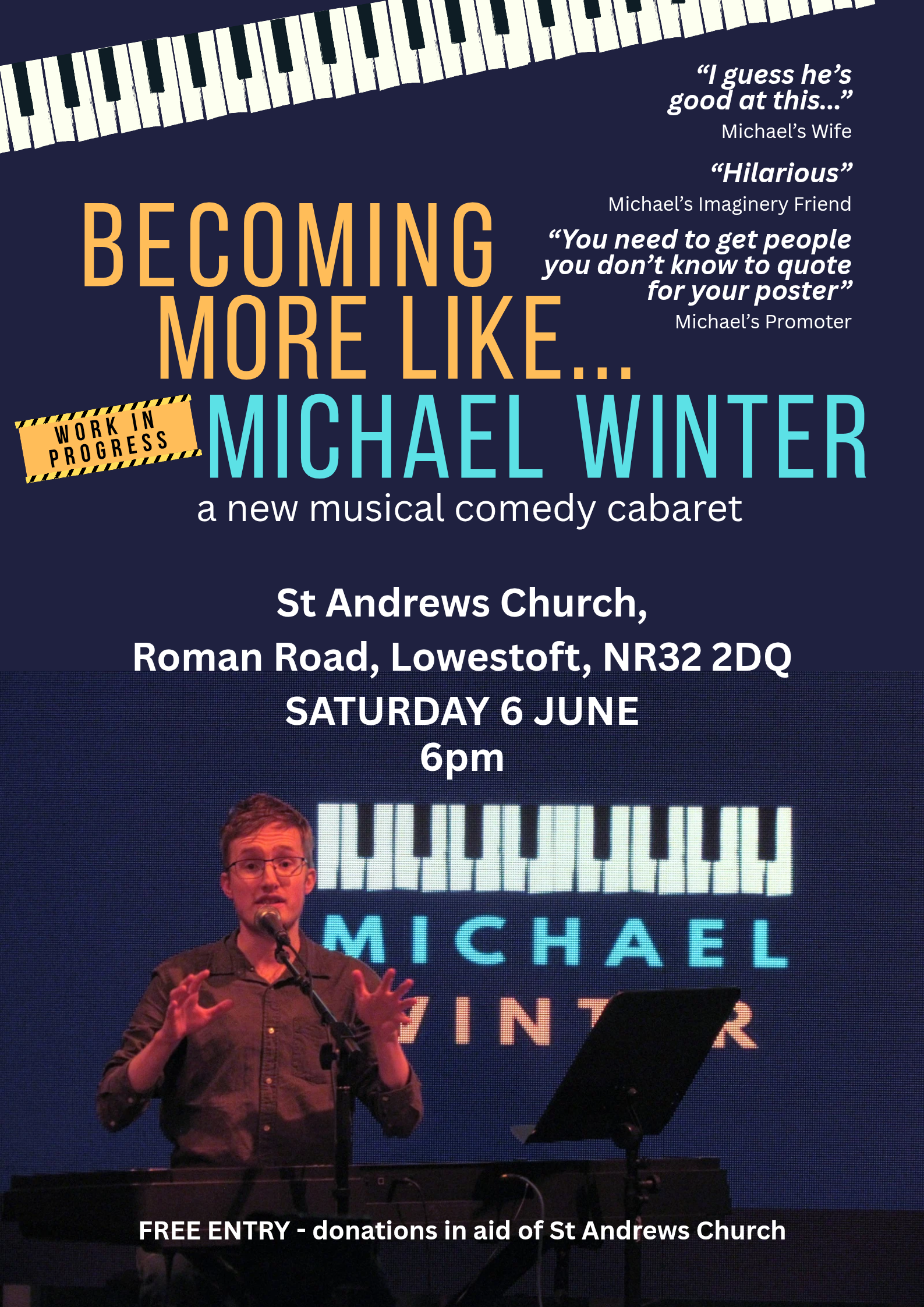 Becoming More Like . . . . . Michael Winter / a new musical comedy cabaret