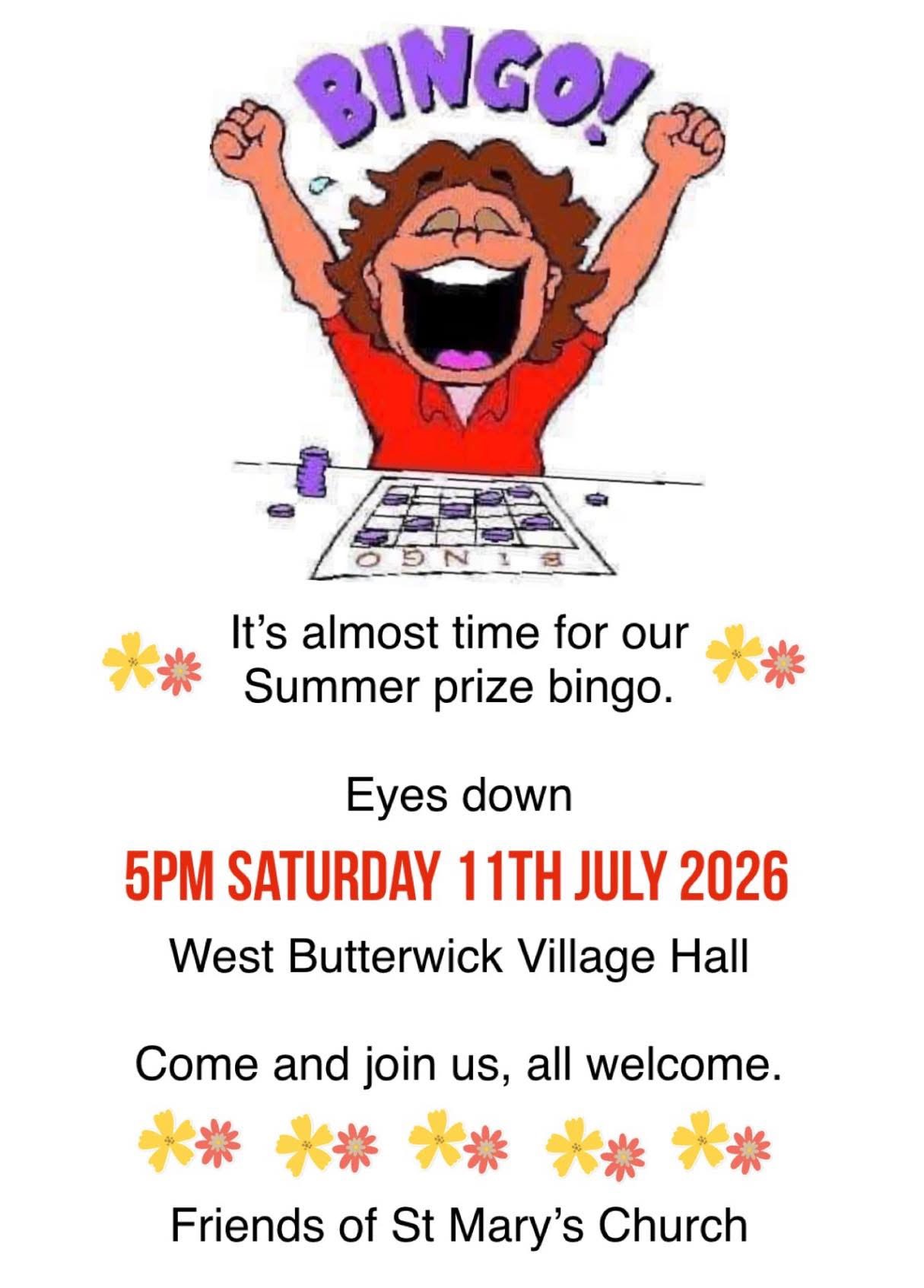Prize Bingo Evening