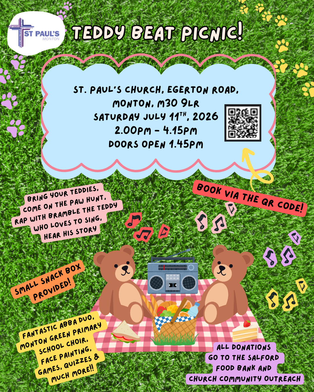 Teddy Beat Picnic at St Paul's Church, Monton;