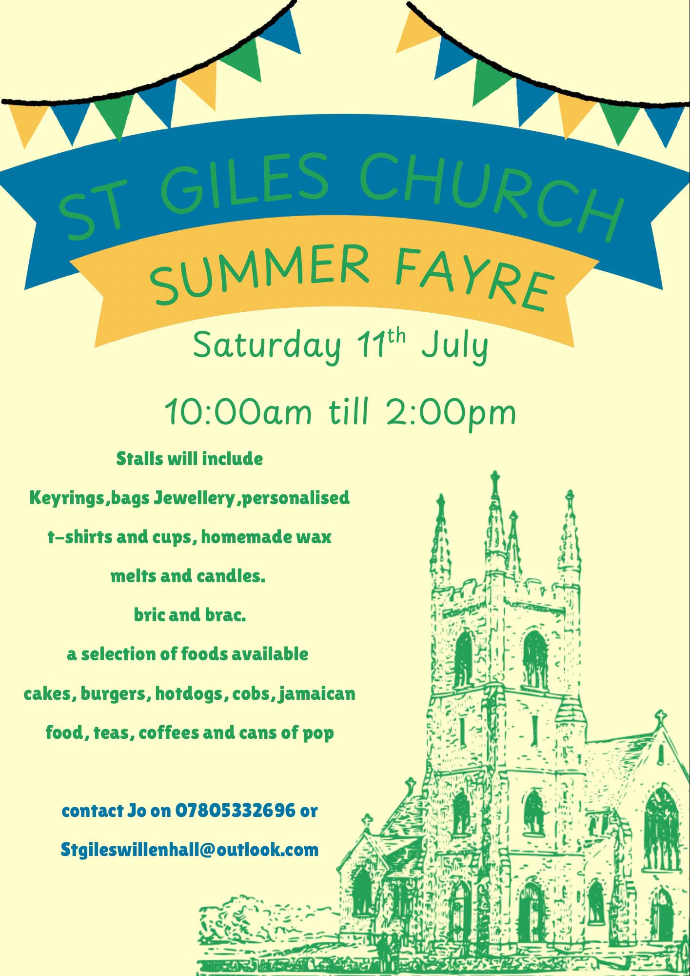 St Giles Church Summer Fayre from 10.00am / 2.00pm All our welcome free entry