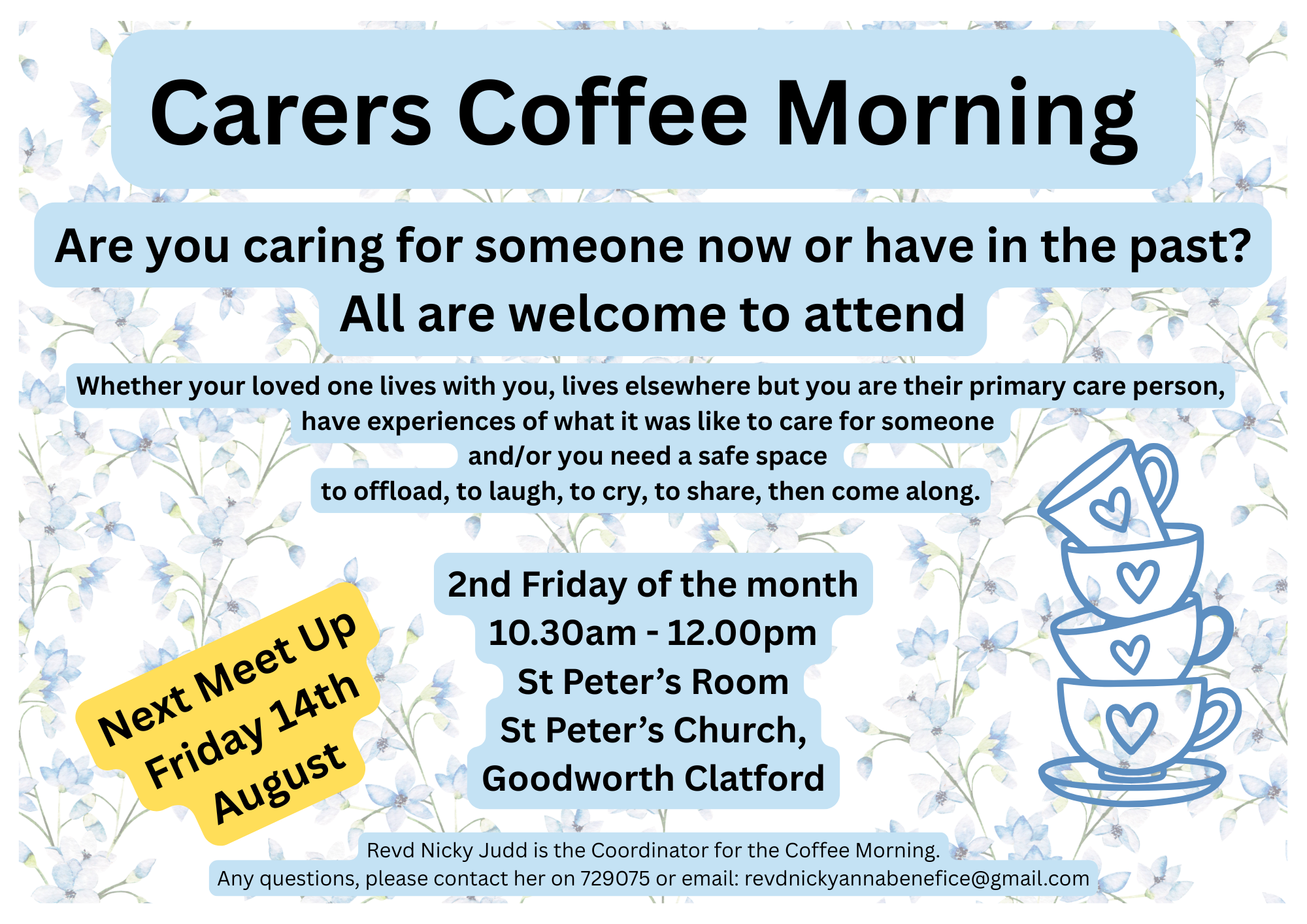 Carers Coffee Morning