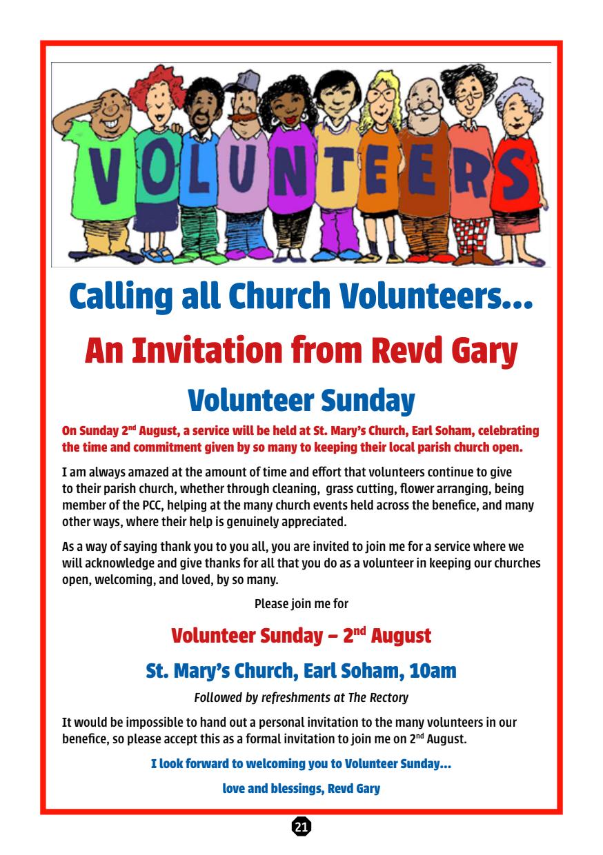 Volunteer Sunday